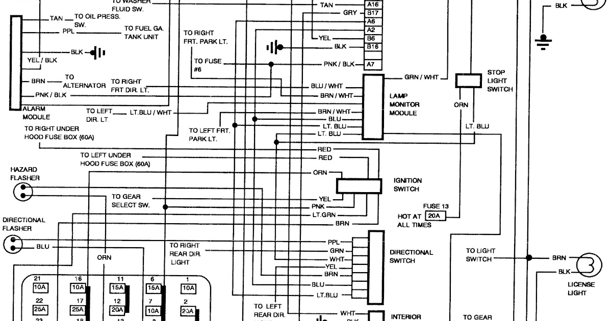 computer wiring diagram for 1990 buick century custom