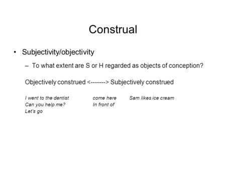 construal tree diagram