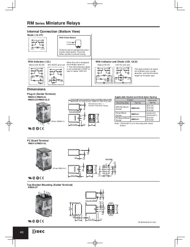 control relay idec sf1v-4-07l wiring diagram