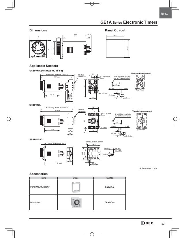 control relay idec sf1v-4-07l wiring diagram