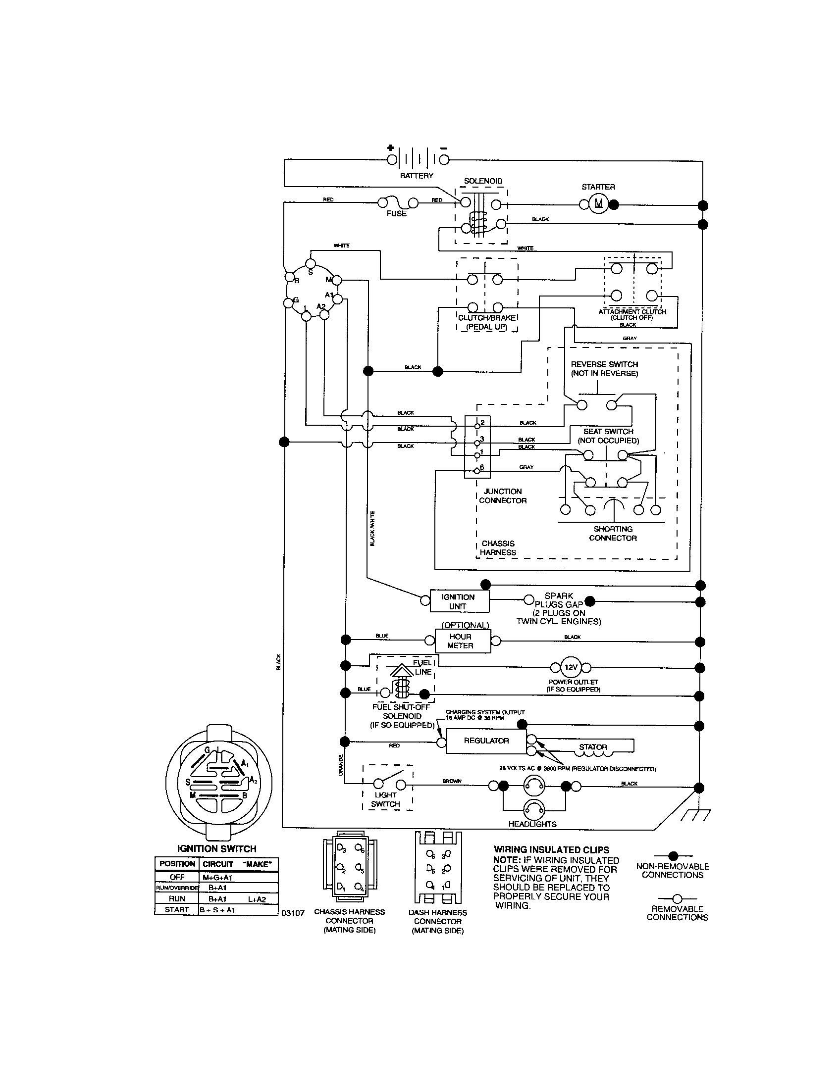 craftsman 917276827 lawn tractor wiring diagram