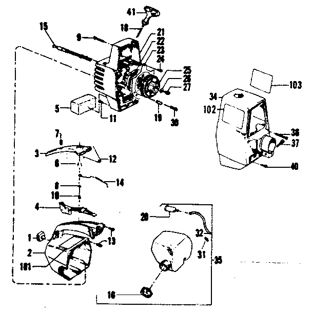 craftsman brushwacker 32cc fuel line diagram