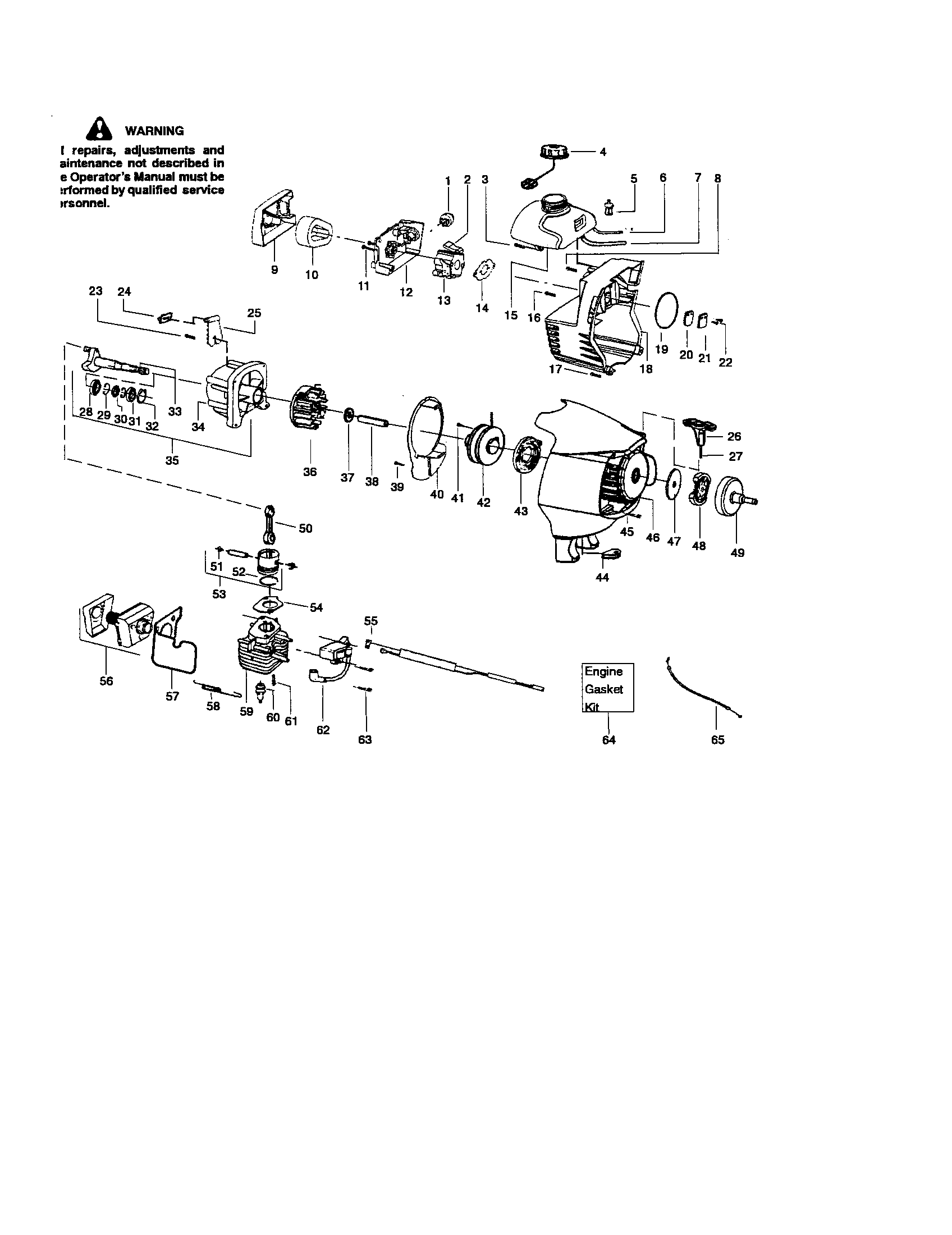 craftsman brushwacker 32cc parts diagram