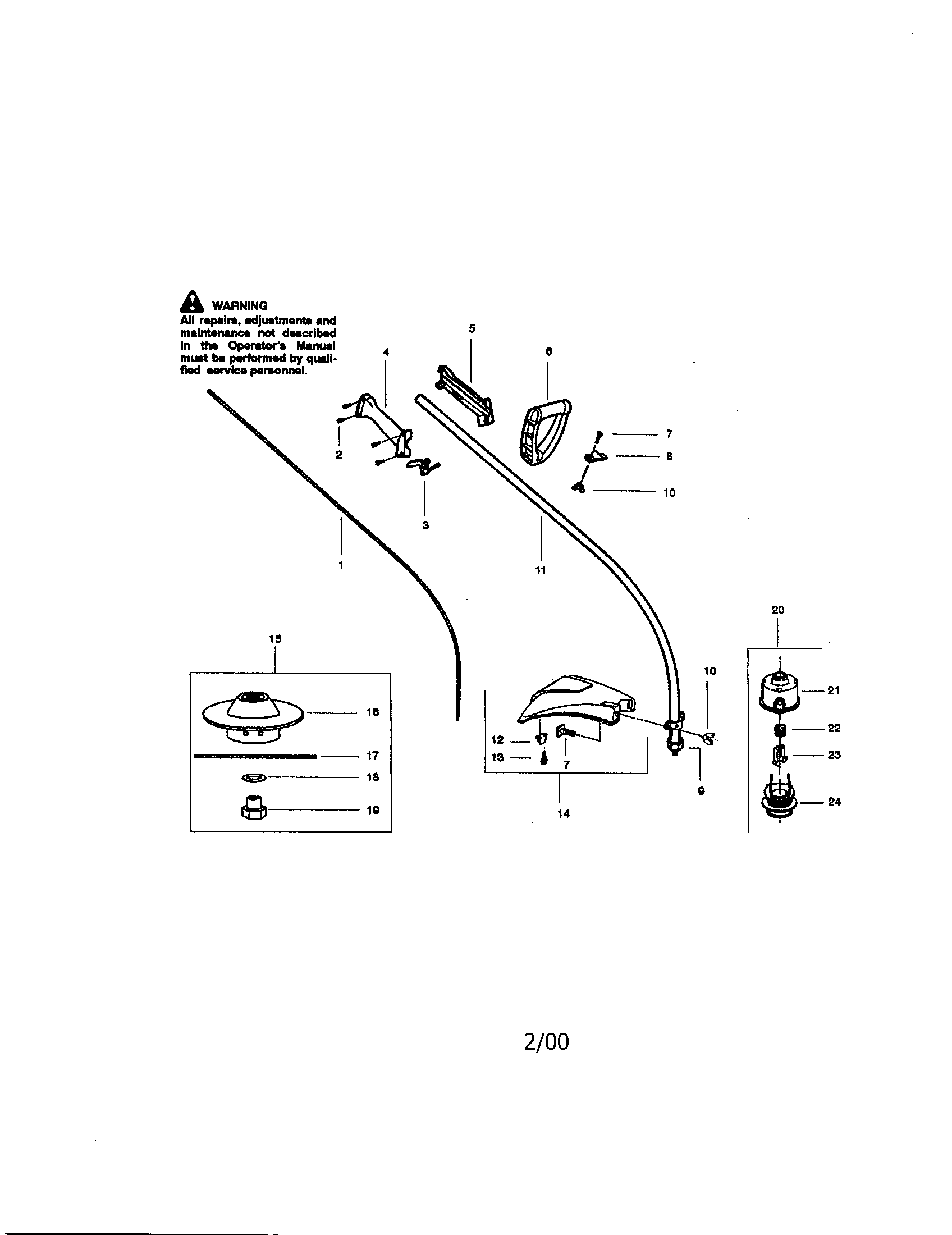 craftsman brushwacker 32cc parts diagram