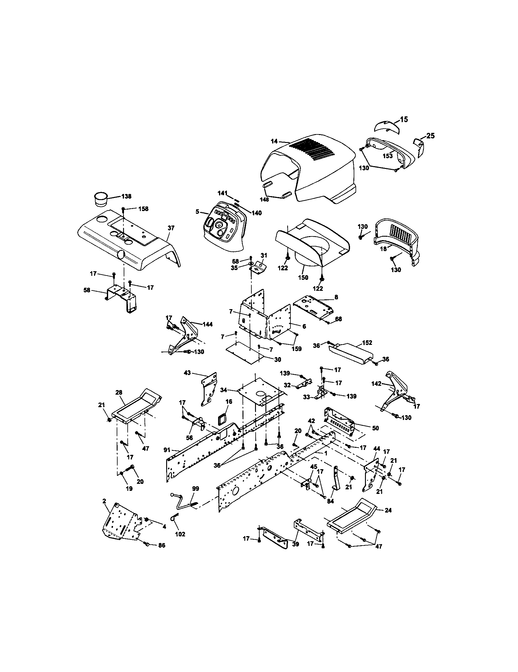 craftsman gt3000 belt diagram