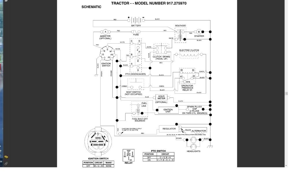 craftsman gt5000 wiring diagram