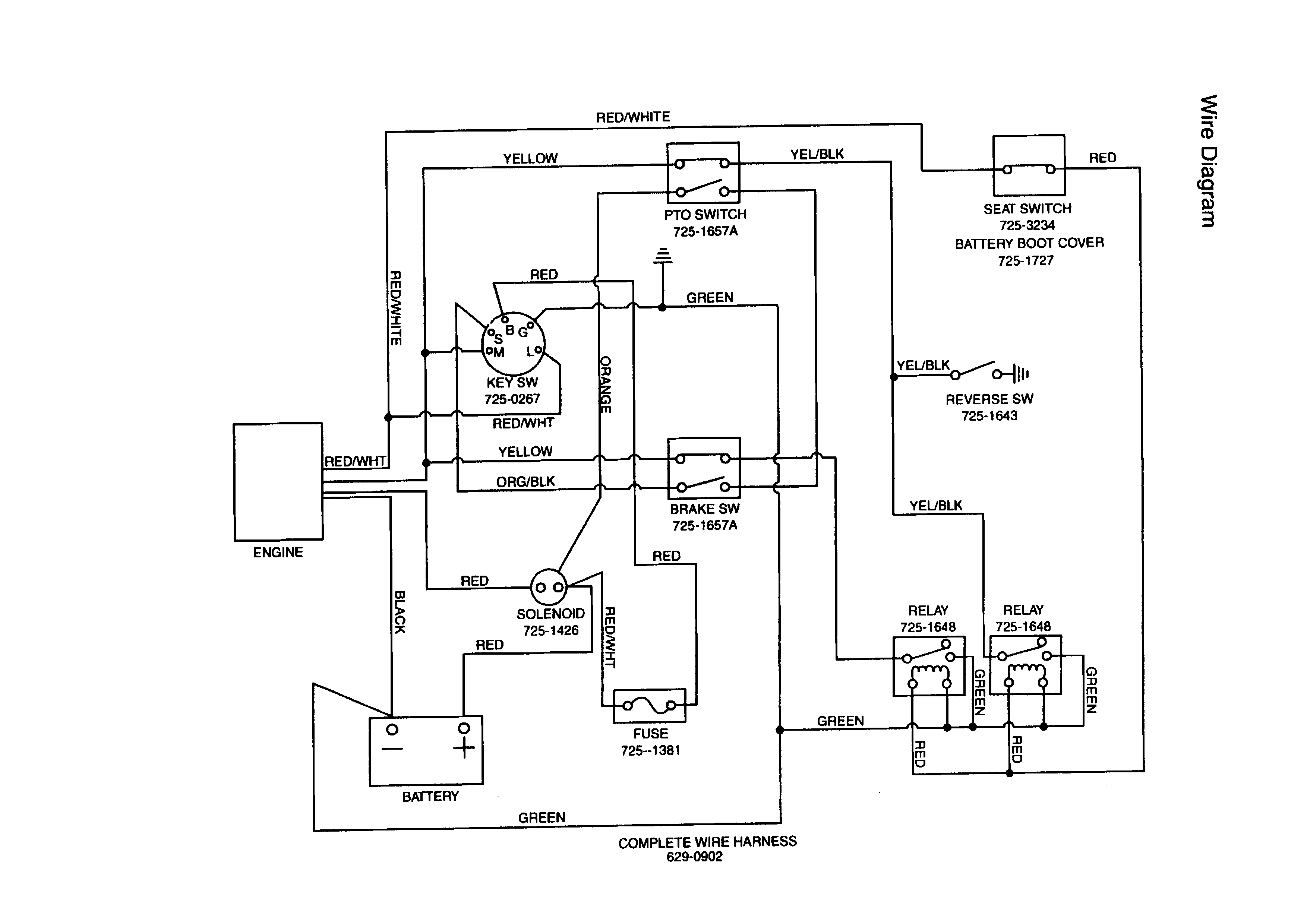 craftsman gt5000 wiring diagram
