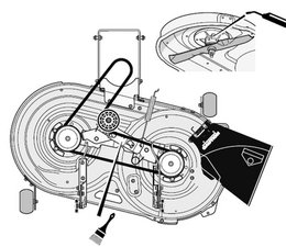craftsman gt6000 drive belt diagram