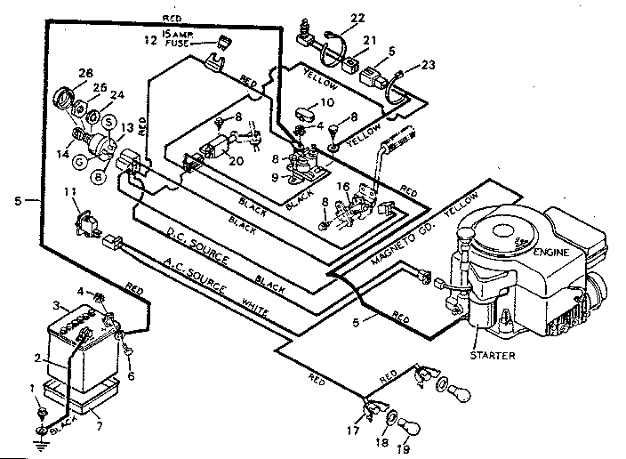 craftsman gt6000 wiring diagram
