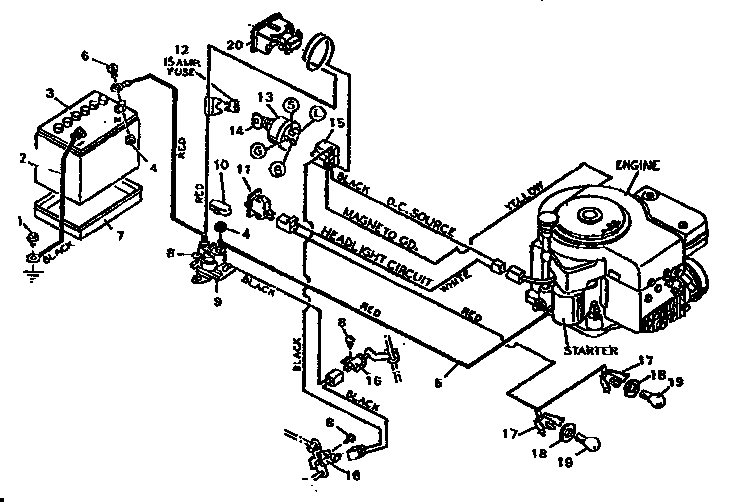 craftsman lawn mower model 917 wiring diagram