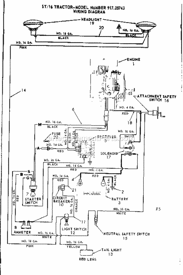 Craftsman Lt Deck Wiring Diagram Wiring Diagram Pictures