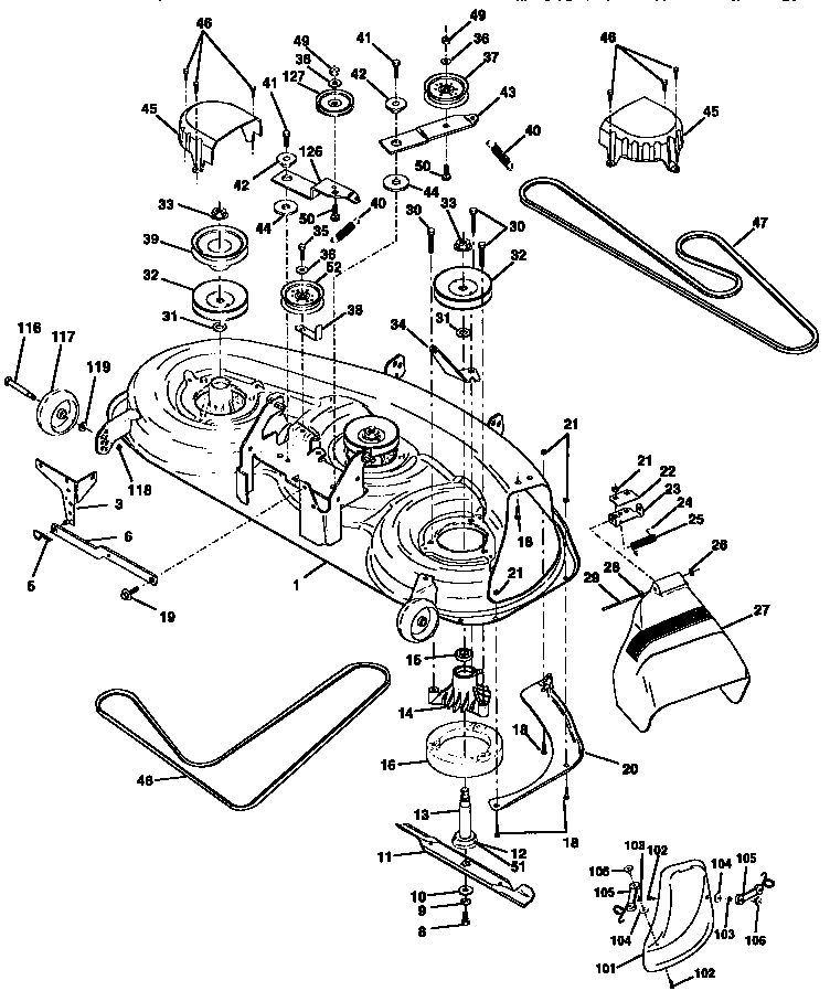 Craftsman Lt1000 Deck Wiring Diagram