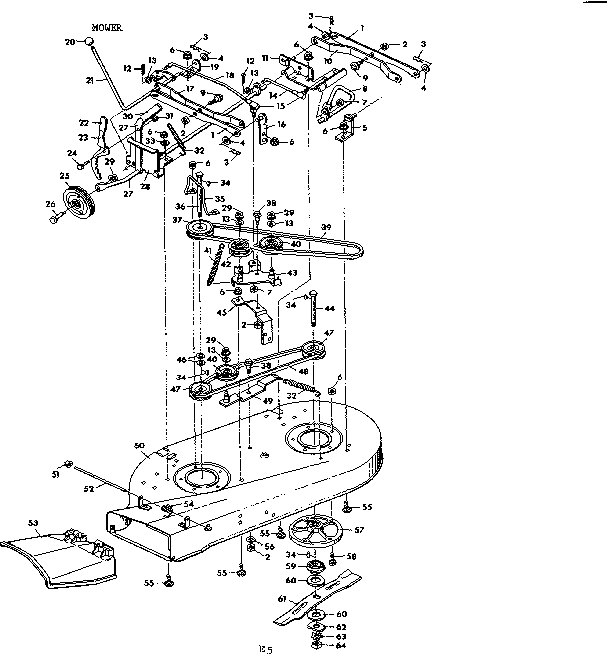 craftsman lt3000 parts diagram