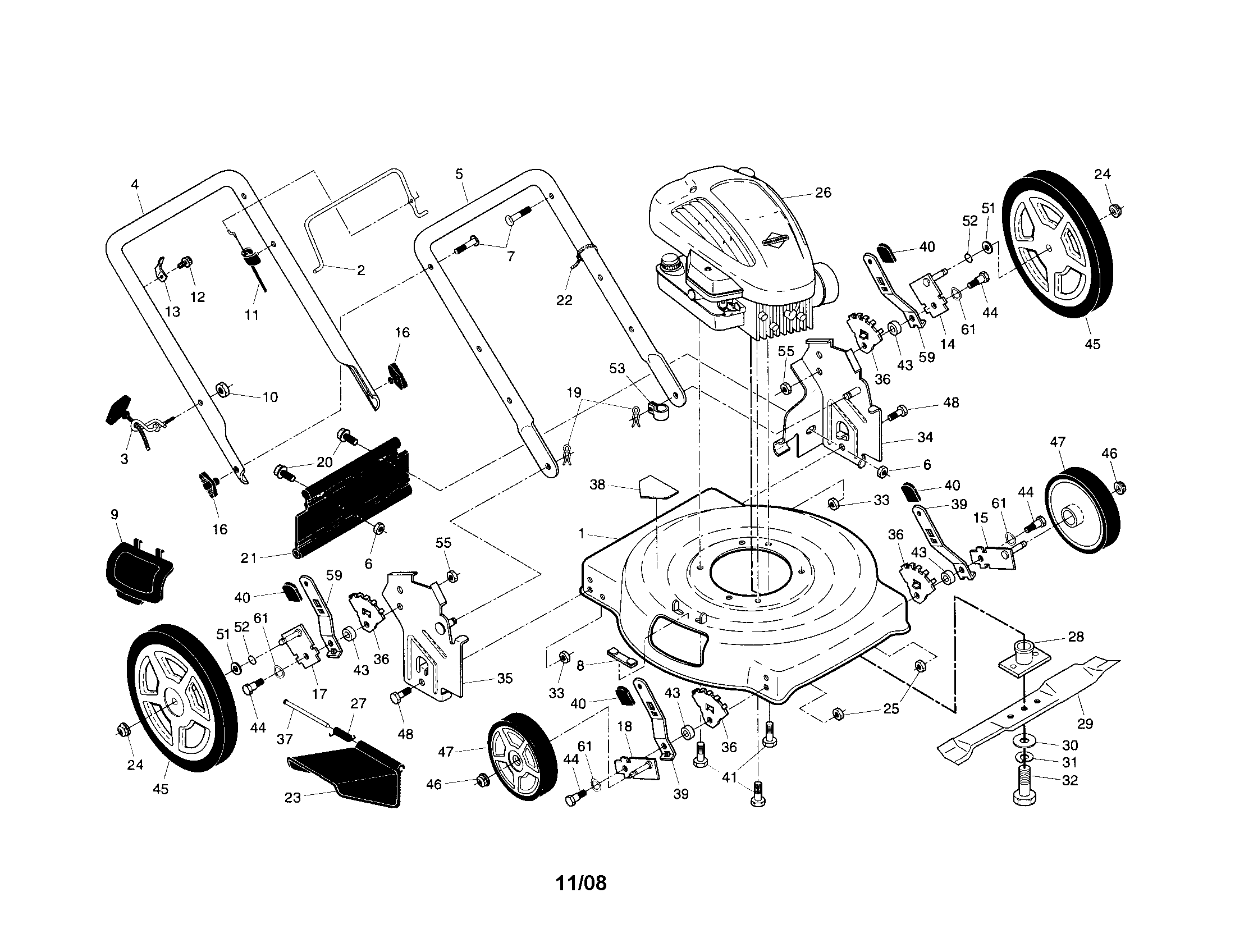 craftsman lt4000 parts diagram