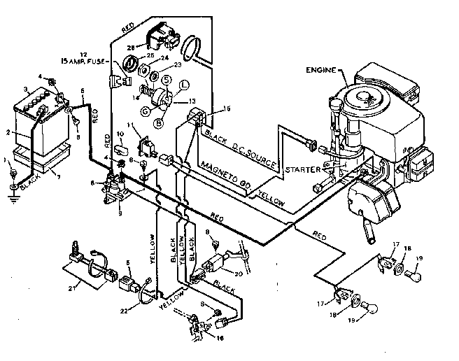 craftsman lt4000 parts diagram