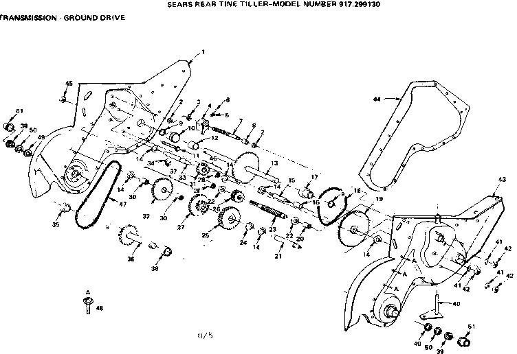 Craftsman Rototiller Parts Diagram