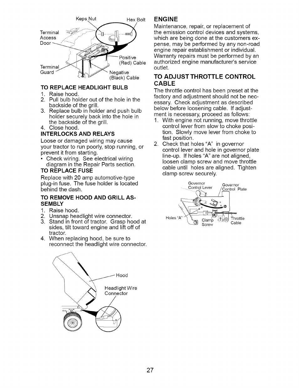 craftsman yt 3000 wiring diagram