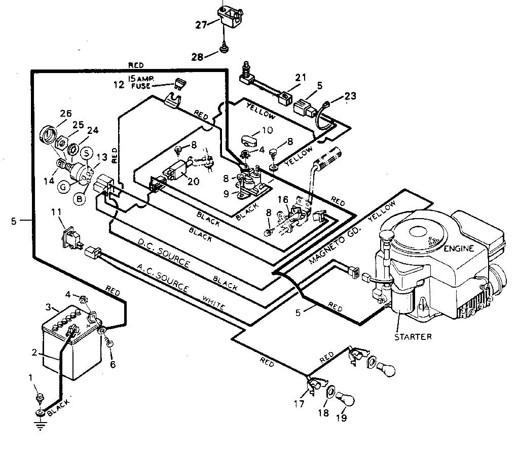 craftsman yt 3000 wiring diagram