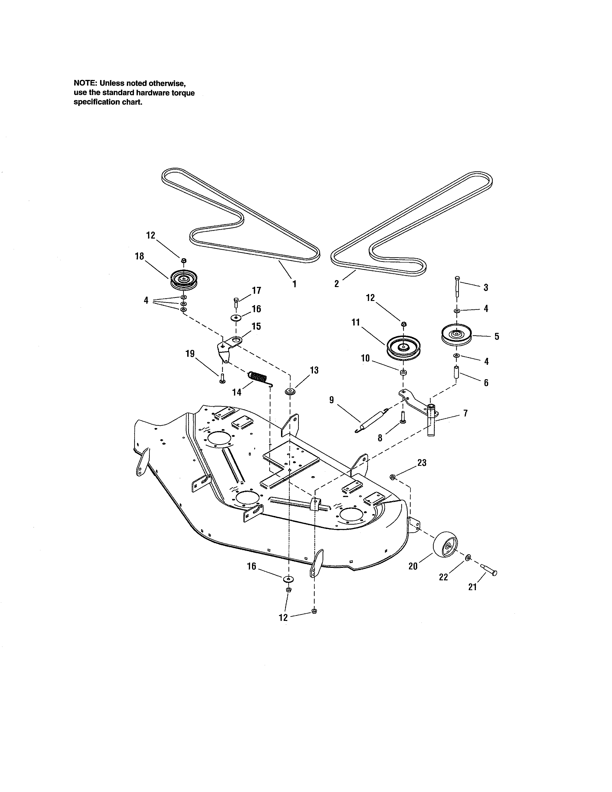 craftsman zts 6000 belt diagram