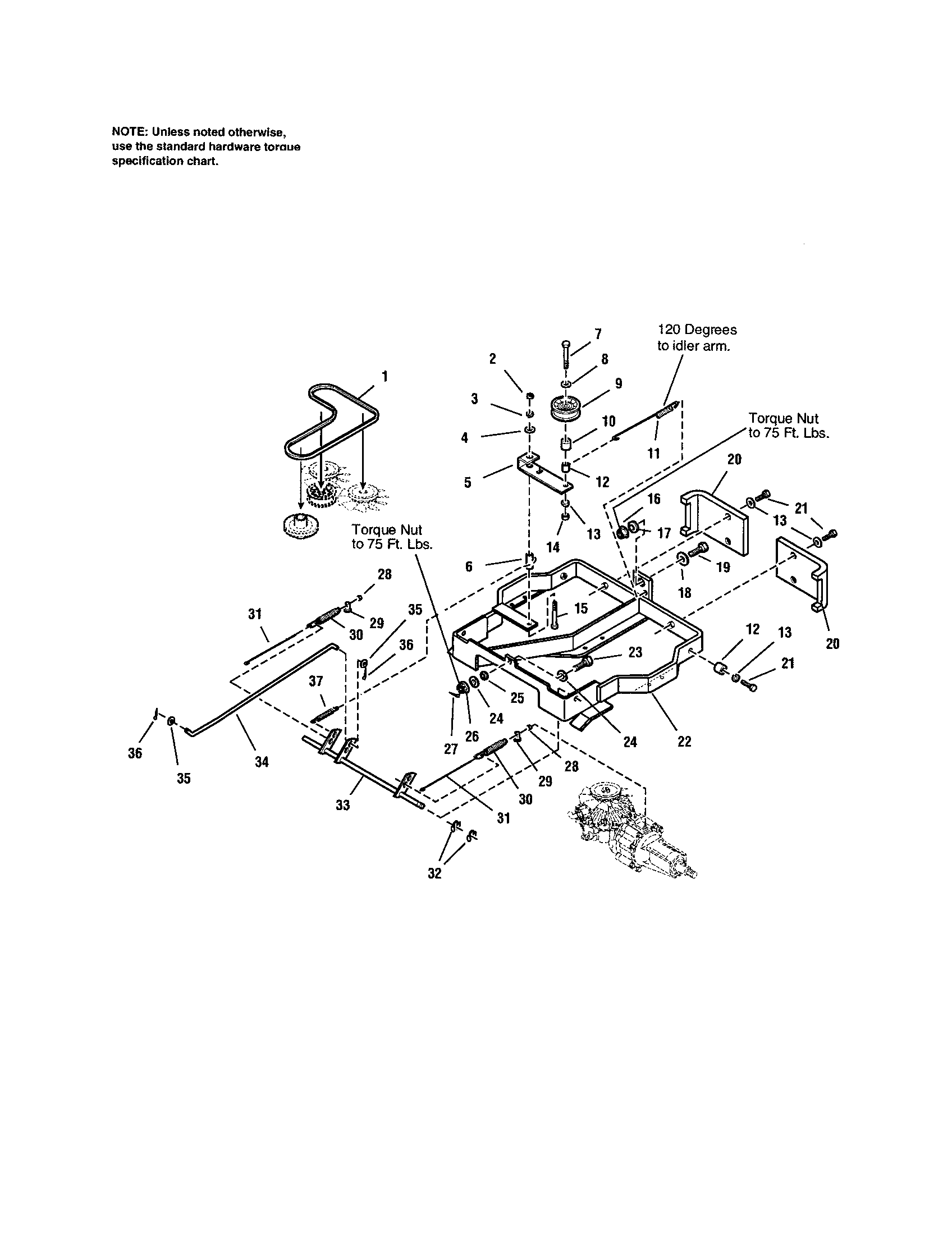 craftsman zts 7000 belt diagram