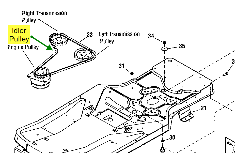 craftsman zts 7000 belt diagram