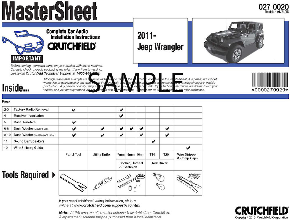 crutchfield wiring diagram 2001-2007 sequoia