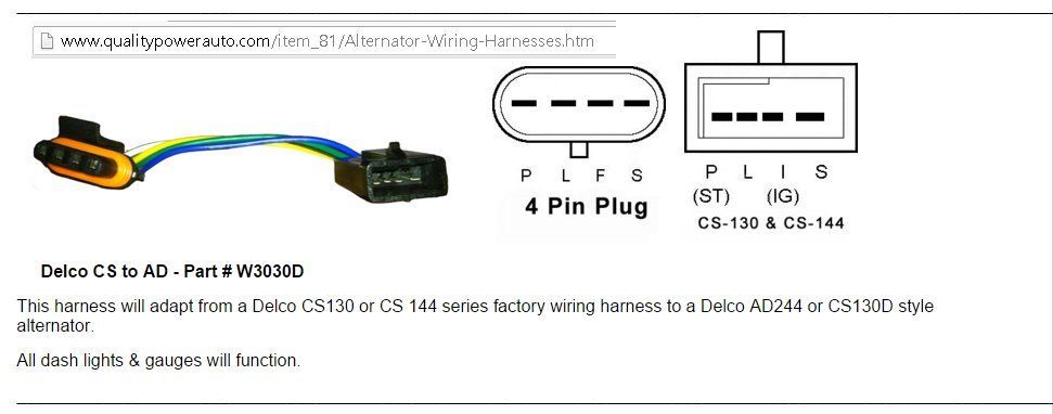 cs130 alternator wiring diagram