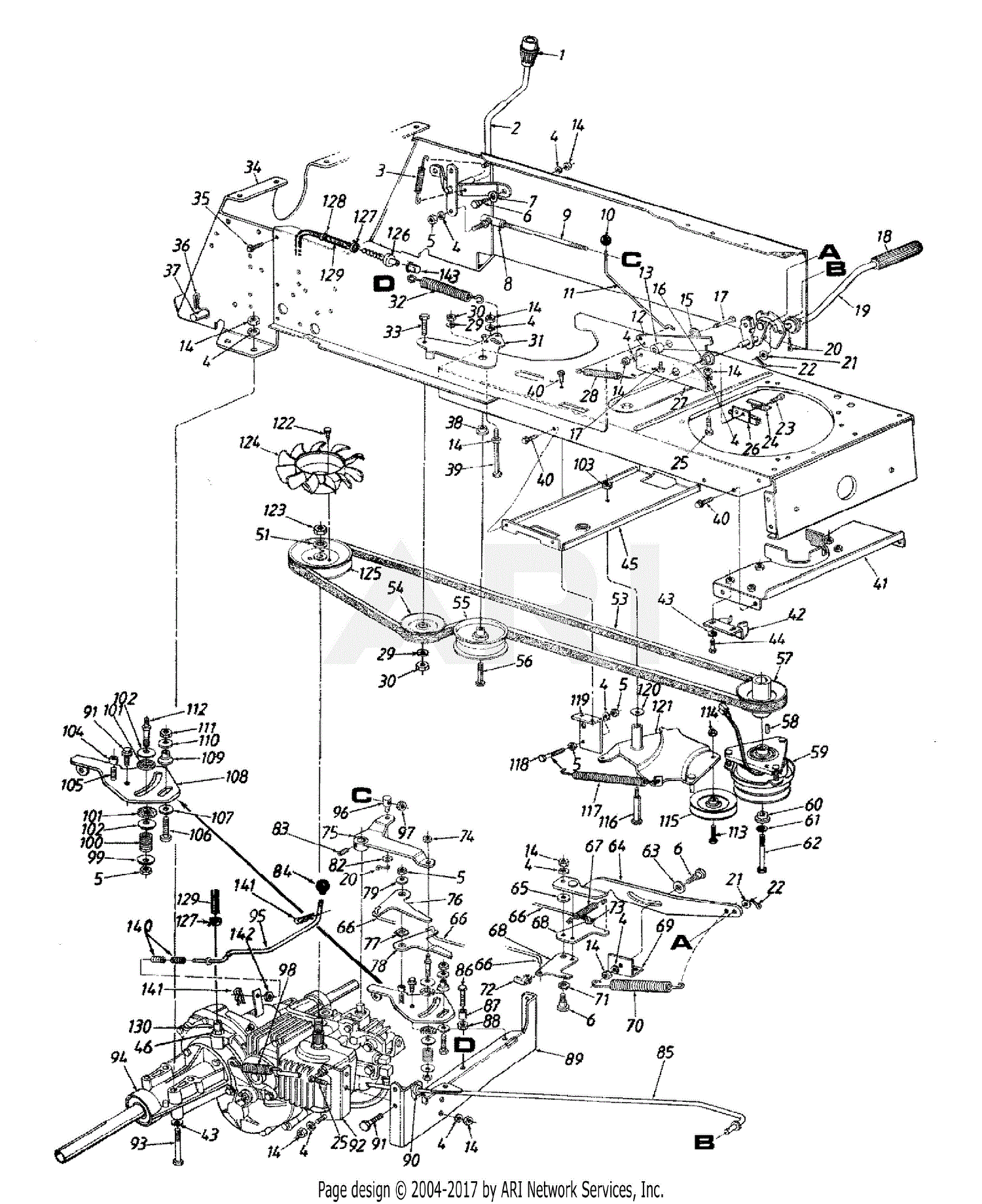 cub cadet 1650 wiring diagram