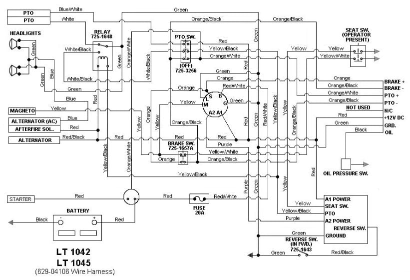 cub cadet 2135 wiring diagram