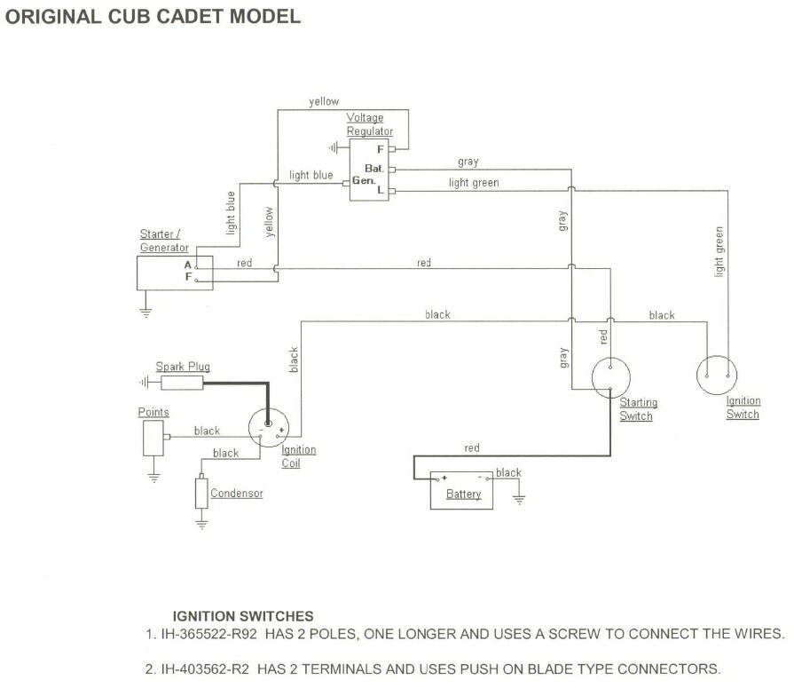cub cadet 2165 wiring diagram