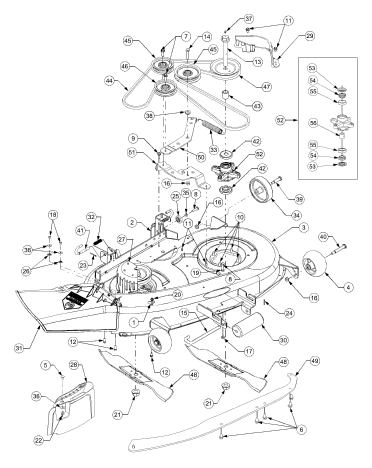 cub cadet lt1018 deck belt diagram