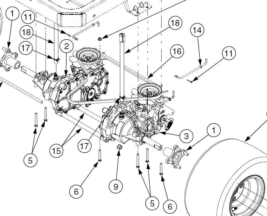 cub cadet lt1040 drive belt diagram