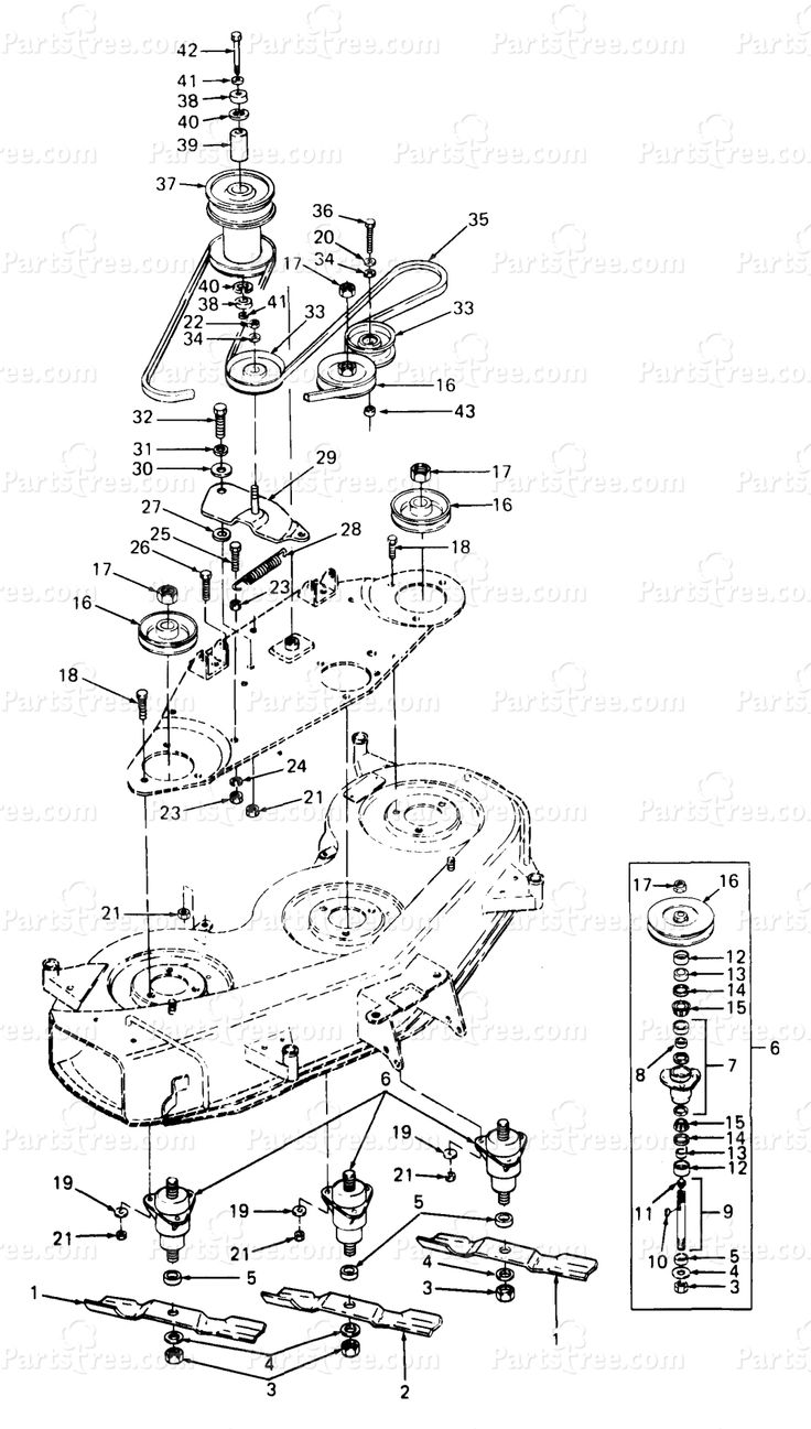 cub cadet lt1042 parts diagram