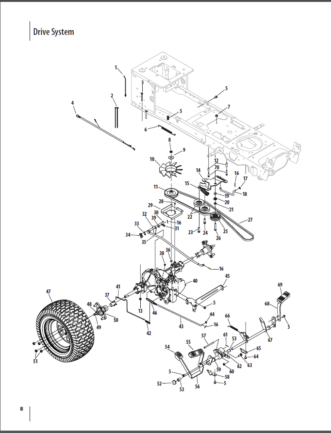 cub cadet lt1045 belt diagram