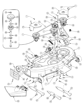 cub cadet lt1045 drive belt diagram