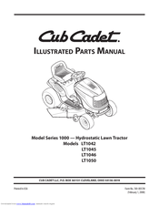 cub cadet lt1046 parts diagram
