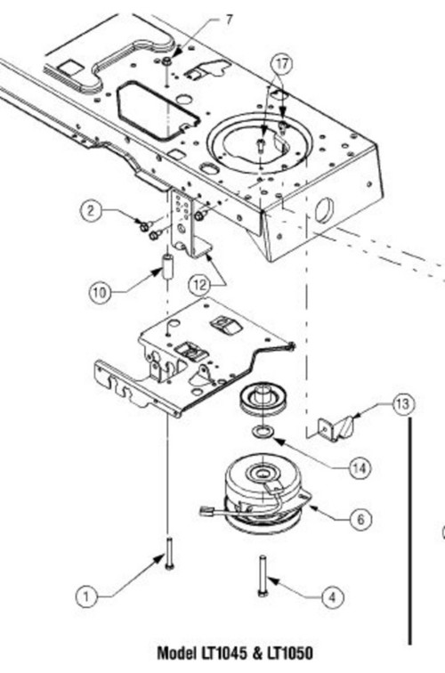 cub cadet lt1050 belt routing