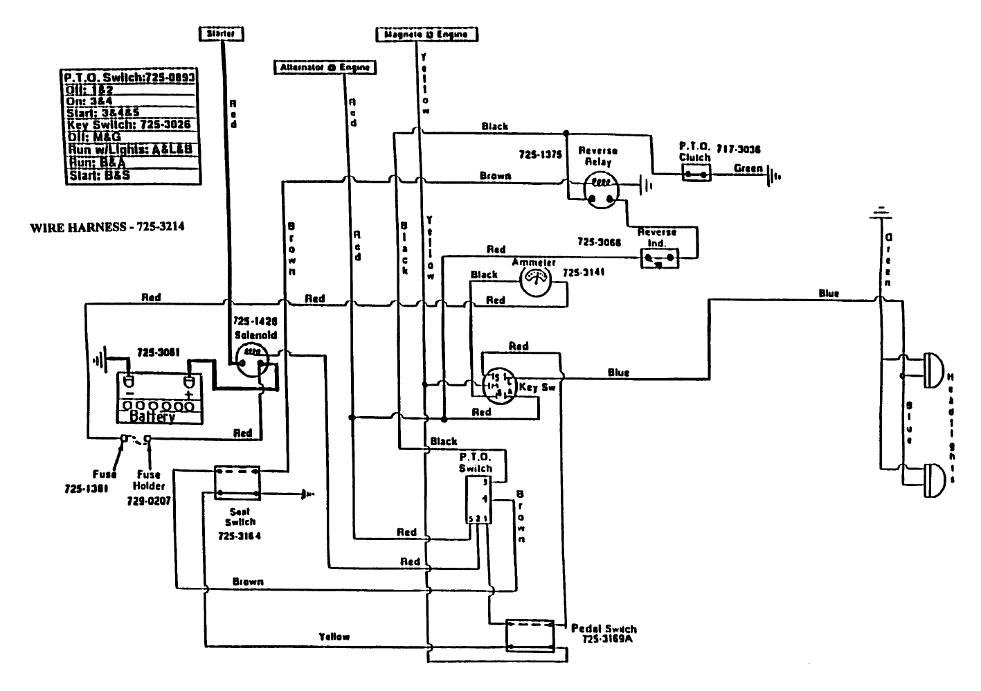 cub cadet wiring diagram lt1042