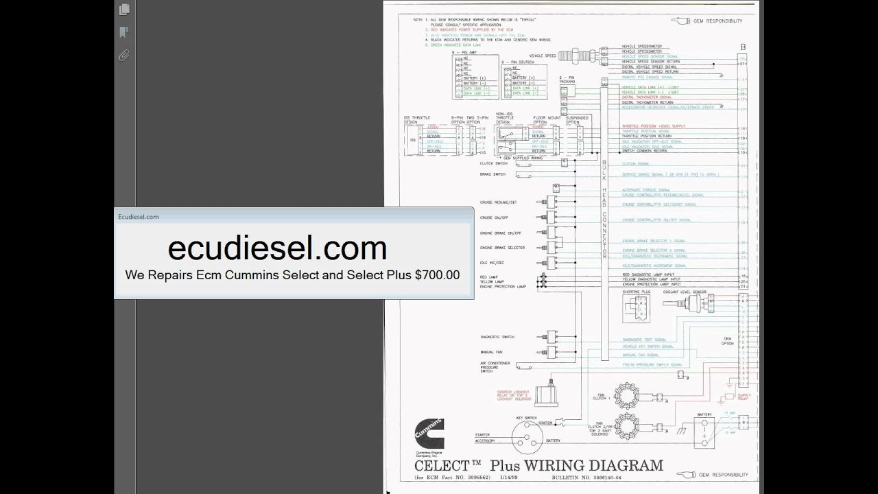 cummins n14 celect wiring diagram pdf