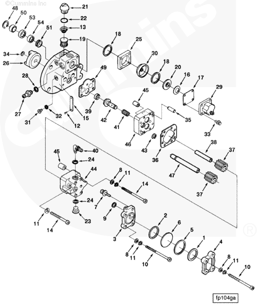 cummins n14 fuel pump diagram