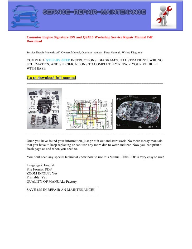 cummins signature /isx wiring diagram