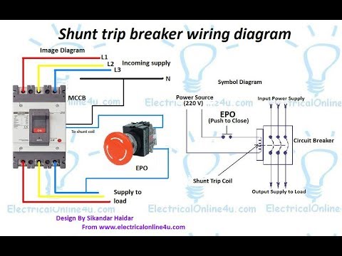 cutler hammer shunt trip breaker wiring diagram