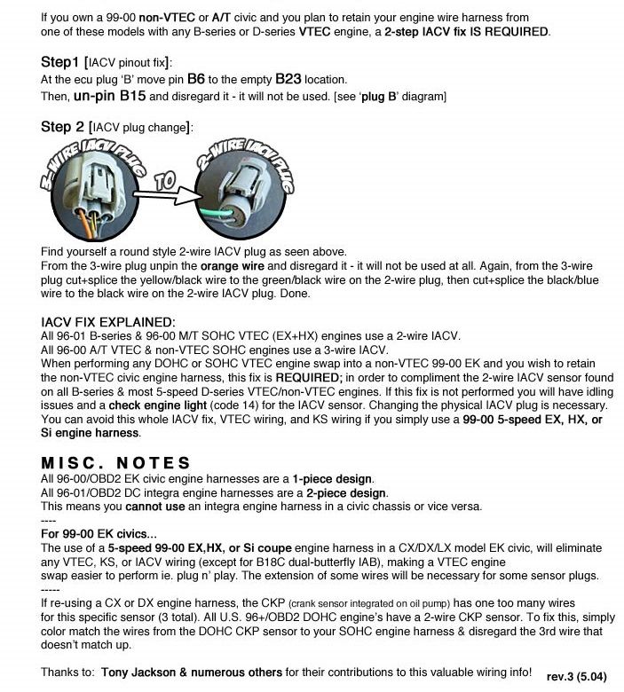 D16y7 To D16y8 Engine Swap Wiring Diagram