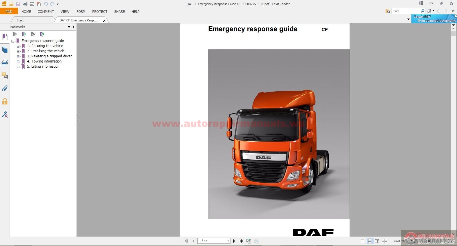 daf cf 75 wiring diagram