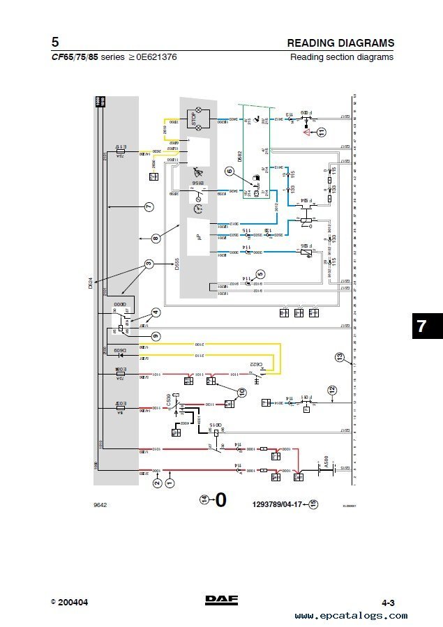 daf cf65 wiring diagram