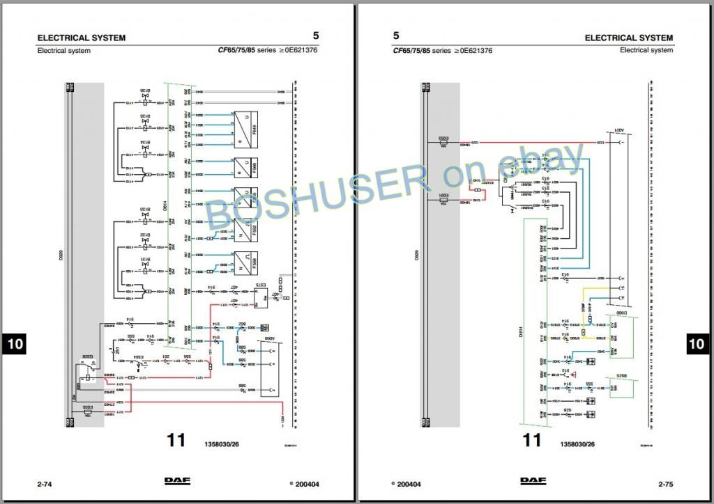 daf lf45 lf55 electrical wiring diagram