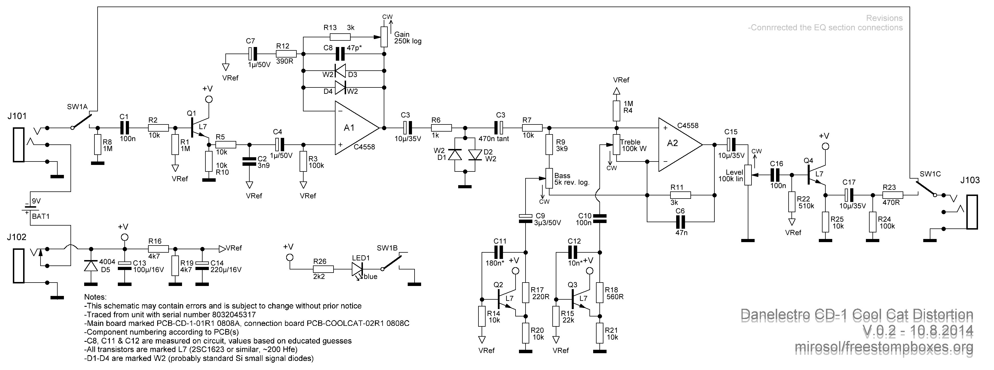 danelectro wiring diagram