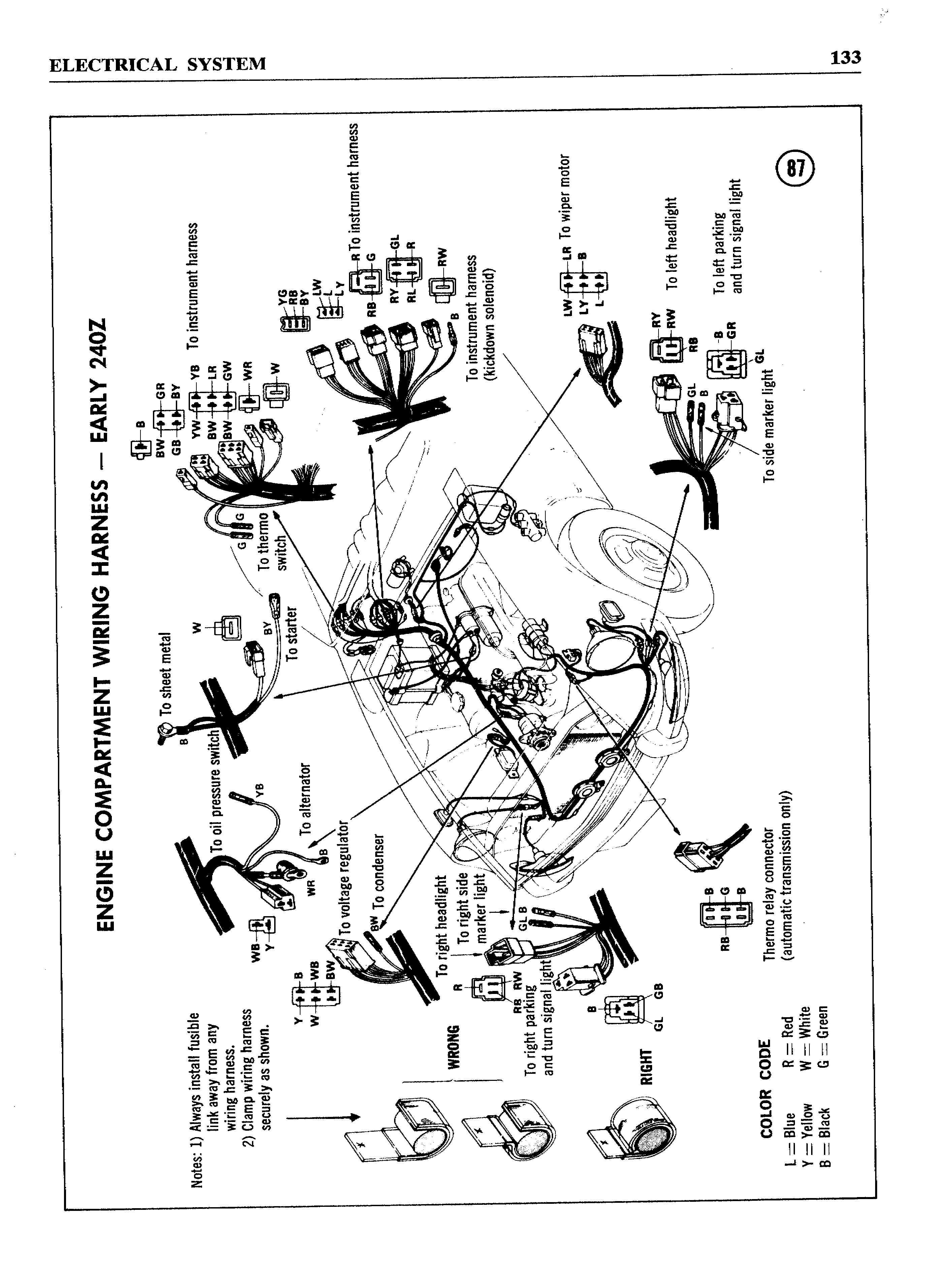 datsun 240z wiring diagram