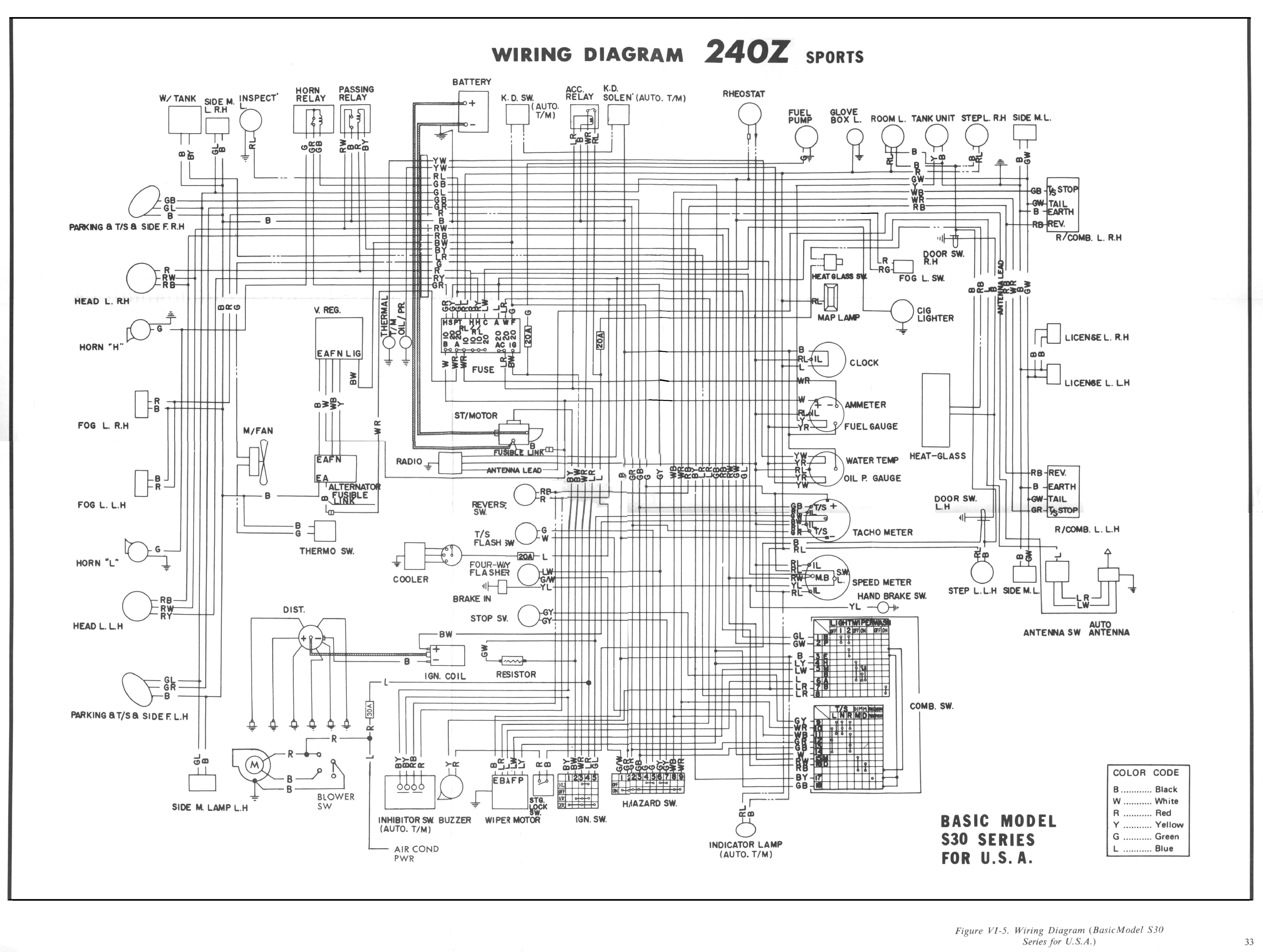 datsun 280z wiring diagram