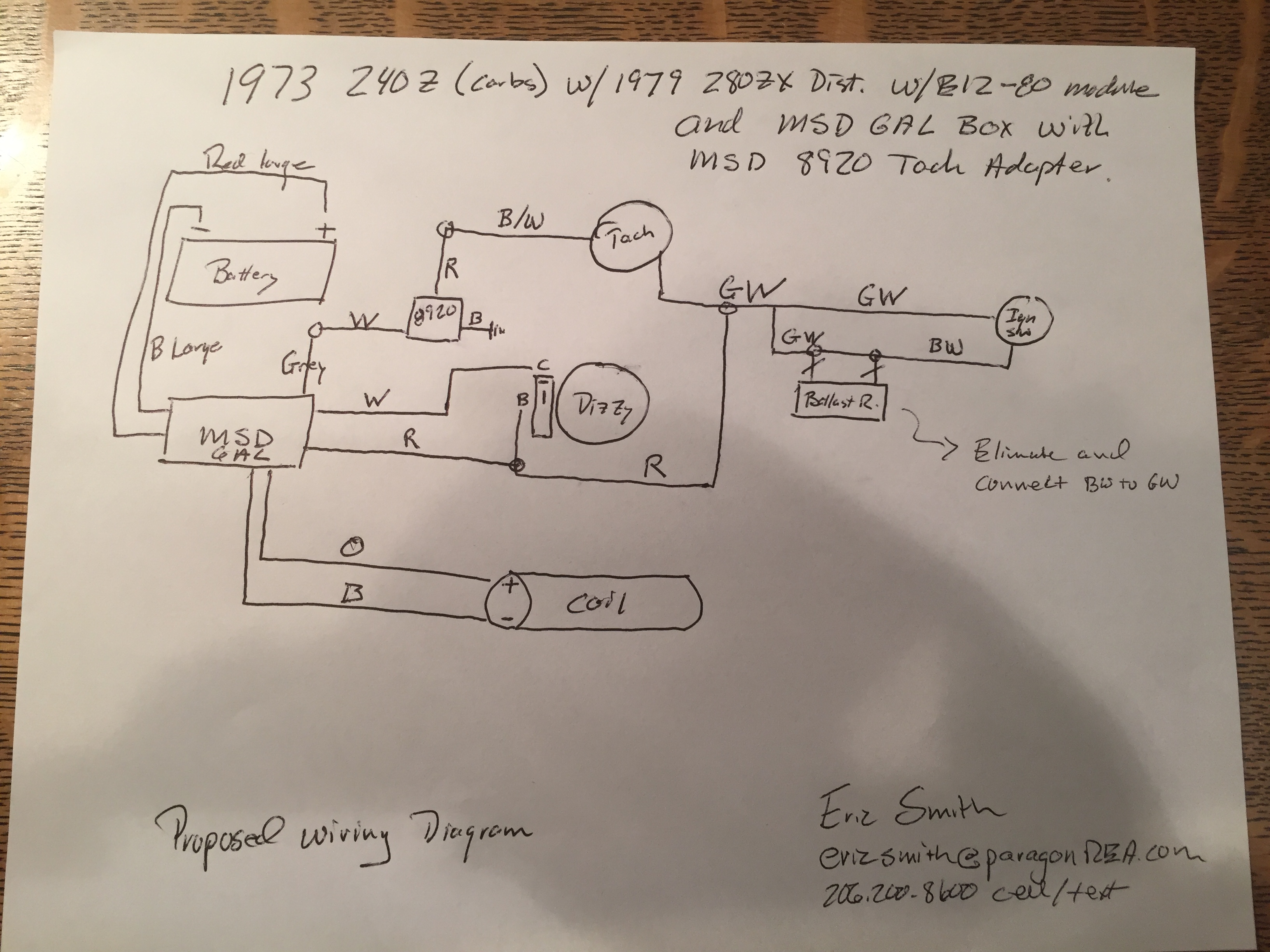 datsun msd wiring diagram